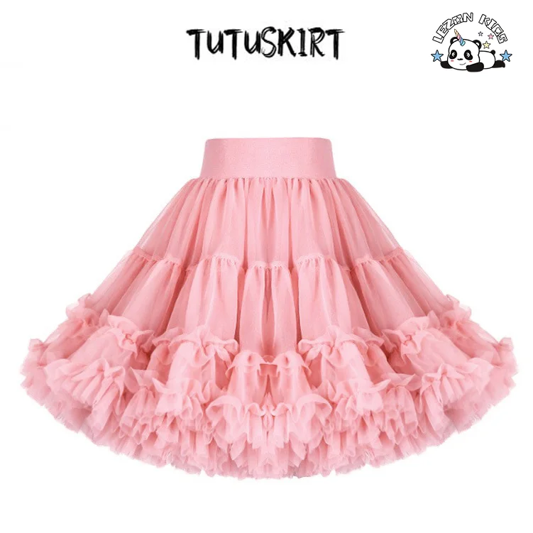 LEZONKIDS - Saia de Puf para Meninas de Alta Qualidade, Saia de Princesa Fofa, Saia Tutu de Desempenho para Crianças